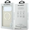 Karl Lagerfeld Ring Stand 360 Saffiano Classic Logo MagSafe dėklas iPhone 18 Pro Max / 17 Pro Max - rusvai gelsvas