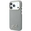 Karl Lagerfeld Saffiano Small Script Metal Logo MagSafe dėklas iPhone 17 Pro Max / 18 Pro Max - rusvai gelsvas