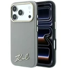 Karl Lagerfeld Saffiano Small Script Metal Logo MagSafe dėklas iPhone 17 Pro Max / 18 Pro Max - rusvai gelsvas