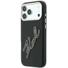 Karl Lagerfeld Smooth Big Resin Signature Logo dėklas iPhone 18 Pro Max / 17 Pro Max - Juodas