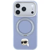 Karl Lagerfeld su žiediniu stovu 360 Karl Head Pin MagSafe dėklas iPhone 18 Pro Max / 17 Pro Max - Šviesiai mėlyna