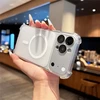 Marka Niezdefiniowana - iPhone 18 Pro Max / 17 Pro Max magnetinis TPU dėklas su nuimamu fotoaparato dangteliu – permatomas