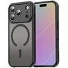 Marka Niezdefiniowana - iPhone 18 Pro / 17 Pro PC TPU magnetinis matinis dėklas, atsparus kritimams - Juodas