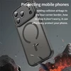 Marka Niezdefiniowana - iPhone 18 Pro Max / 17 Pro Max PC TPU magnetinis matinis dėklas, atsparus kritimams – juodas