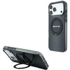 Dėklas Mercedes AMG IML Double Layer Urban Line Case with Ring Stand MagSafe for iPhone 18 Pro / 17 Pro - Juodas