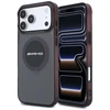 Dėklas Mercedes AMG IML Transparent Bicolor Block MagSafe Case for iPhone 18 Pro Max / 17 Pro Max - Juodas and Burgundy
