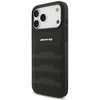 Dėklas Mercedes AMG Leather Debossed Lines Logo Case for iPhone 18 Pro Max / 17 Pro Max - Juodas