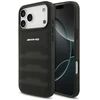 Dėklas Mercedes AMG Leather Debossed Lines Logo Case for iPhone 18 Pro Max / 17 Pro Max - Juodas