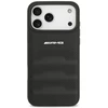 Dėklas Mercedes AMG Leather Debossed Lines Logo Case for iPhone 18 Pro Max / 17 Pro Max - Juodas