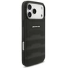 Dėklas Mercedes AMG Leather Debossed Lines Logo Case for iPhone 18 Pro Max / 17 Pro Max - Juodas