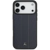 Dėklas Mercedes Leather Laurel Leaves Stripes MagSafe Apple iPhone 17 Pro Max mėlynas