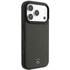 Dėklas Mercedes Leather Mesh with Bow Line MagSafe Case for iPhone 18 Pro Max / 17 Pro Max - Dark Gray