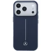„Mercedes“ odinis pusiau apvyniojamas „Iconic Line MagSafe“ dėklas, skirtas „iPhone 17 Pro Max“ – tamsiai mėlynas Mėlyna