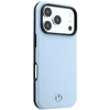 Dėklas Mercedes Leather Semi Wrap Wood Effect MagSafe skirtas iPhone 18 Pro / 17 Pro mėlynas