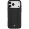 Dėklas Mercedes Leather Star Pattern Stripes MagSafe Case for iPhone 17 Pro Max - Juodas