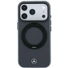 Dėklas Mercedes Leather with Ring Stand MagSafe Case for iPhone 18 Pro Max / 17 Pro Max - Dark Gray