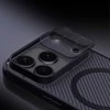Nillkin CamShield PRO Magnetic Hard dėklas skirtas Apple iPhone 17 Pro skaidrus juodos spalvos