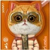 „Nimmy Cool&Cute 2.0“ katės formos dėklas, skirtas „iPhone 17 Pro Max“, su magnetiniu laikikliu – oranžinis
