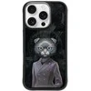 „Nimmy Magnetic“ madingas mielas augintinio formos „MagSafe“ dėklas, skirtas „iPhone 16 Pro“ - juodas