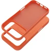 OEM dėklas, skirtas iPhone 17 Pro / 18 Pro silikoniniam Mag dėklui, suderinamas su MagSafe (didele skylute), oranžinis