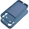 OEM dėklas, skirtas iPhone 17 Pro / 18 Pro, silikoninis žiedas, tamsus, mėlynas