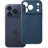 OEM dėklas, skirtas iPhone 17 Pro / 18 Pro, silikoninis Mag dėklas, suderinamas su MagSafe (fotoaparato apsauga), tamsus mėlynas