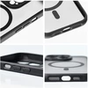 OEM dėklas, skirtas iPhone 17 Pro / 18 Pro, pilnai matinis Mag dėklas, suderinamas su MagSafe juodas