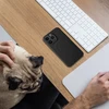 OEM dėklas, skirtas iPhone 17 Pro Max / 18 Pro Max, silikoninis Mag dėklas, suderinamas su MagSafe (didelė skylė), juodas