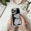 Oem dėklas, skirtas iPhone 18 Pro Max / 17 Pro Max Teddy Bear sidabrinis