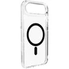 Puro Lite Mag TPU+PC dėklas, suderinamas su „MagSafe“, skirtas „iPhone 17 Air“ – skaidrus su juodu žiedu