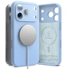 Dėklas RINGKE SILIKONINIS MAGNETINIS MAGSAFE iPhone 17 PRO MAX / 18 PRO MAX ŠVIESIAI MĖLYNAS