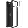 Spigen Crystal Hybrid, matte dėklas telefonui juodos spalvos – Apple iPhone 15 Plus