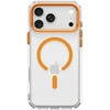 Dėklas Spigen Ultra Hybrid OPTIK S MagSafe iPhone 17 Pro / 18 Pro SKAIDRUS/ORANŽINIS