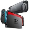 „Supcase Crystal“ dėklas, skirtas „Nintendo Switch 2“ – permatomas juodas