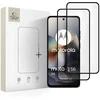„Tech-Protect Glass Fit+“ 2 grūdintų stiklų pakuotė, skirta „Motorola Moto G56 5G“ - juodas