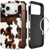 Tech-Protect Lamano MagSafe dėklas iPhone 18 Pro Max / 17 Pro - ruda ir balta