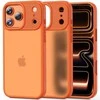 „Tech-Protect MagMat“ dėklas, skirtas „iPhone 17 Pro“ – oranžinis ir matinis