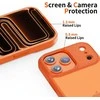 „Tech-Protect MagMat“ dėklas, skirtas „iPhone 17 Pro“ – oranžinis ir matinis