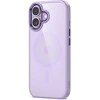 „Tech-Protect MagMat MagSafe“ dėklas, skirtas iPhone 17 - permatomas violetinis