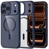 „Tech-Protect MagMat MagSafe“ dėklas, skirtas „iPhone 17 Pro Max“ – permatomas – tamsiai mėlynas Mėlyna