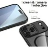Tech-Protect MagMat MagSafe dėklas skirtas Apple iPhone 17 Pro Max – skaidrus juodos spalvos