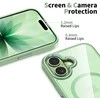 „Tech-Protect MagMat MagSafe“ dėklas, skirtas „iPhone 17“ – permatomas Žalias