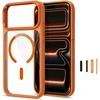 Dėklas Tech-Protect Magmat Magsafe CC Case for iPhone 17 Pro Max / 18 Pro Max - Oranžinis-permatomas