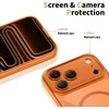 „Tech-Protect Magpeak Magsafe CC“ dėklas, skirtas „iPhone 17 Pro“ – permatomas oranžinis