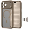 Tech-Protect MagPeak MagSafe CC dėklas iPhone 18 Pro Max / 17 Pro Max - matinis rusvai gelsvas