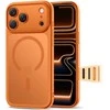 „Tech-Protect Magpeak MagSafe CC“ dėklas, skirtas „iPhone 17 Pro“ – oranžinis