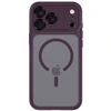 Dėklas TECH-PROTECT MAGPEAK MagSafe CC iPhone 17 Pro Max / 18 Pro Max MATINIS TAMSIAI VYŠNINIS