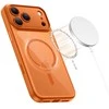„Tech-Protect Magpeak Magsafe CC“ dėklas, skirtas „iPhone 17 Pro“ – permatomas oranžinis