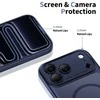 „Tech-Protect Magpeak Magsafe CC“ dėklas, skirtas „iPhone 17 Pro Max“ – matinės mėlynos spalvos Mėlyna