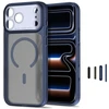 Tech-Protect MagPrime MagSafe dėklas „CC“ iPhone 18 Pro Max / 17 Pro Max – matinis tamsiai mėlynas
